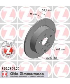 Zimmermann Bremžu disks 590.2809.20