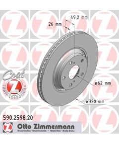 Zimmermann Bremžu disks 590.2598.20