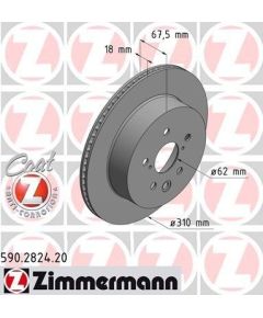 Zimmermann Bremžu disks 590.2824.20
