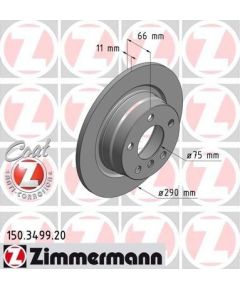 Zimmermann Bremžu disks 150.3499.20