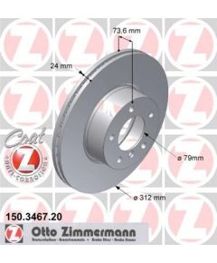 Zimmermann Bremžu disks 150.3467.20