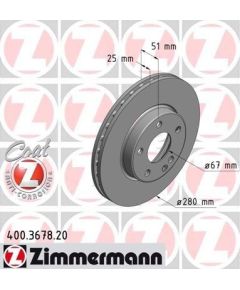 Zimmermann Bremžu disks 400.3678.20