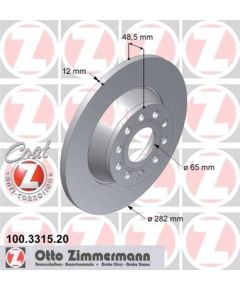 Zimmermann Bremžu disks 100.3315.20