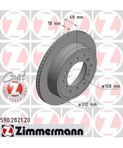 Zimmermann Bremžu disks 590.2821.20