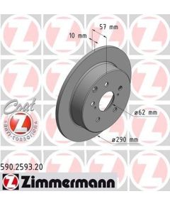 Zimmermann Bremžu disks 590.2593.20