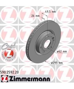 Zimmermann Bremžu disks 590.2592.20