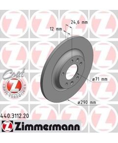 Zimmermann Bremžu disks 440.3112.20