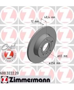 Zimmermann Bremžu disks 600.3222.20