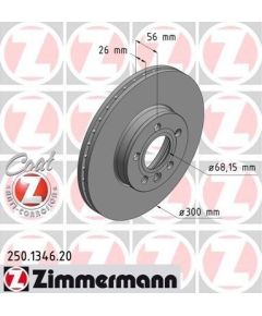 Zimmermann Bremžu disks 250.1346.20