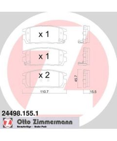 Zimmermann Bremžu kluči 24498.155.1