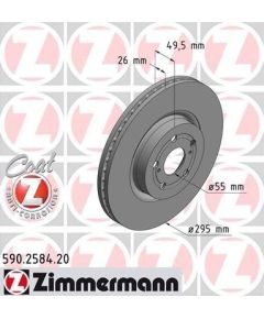 Zimmermann Bremžu disks 590.2584.20