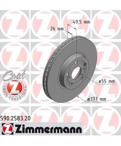 Zimmermann Bremžu disks 590.2583.20