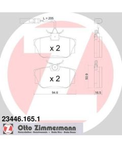 Zimmermann Bremžu kluči 23446.165.1