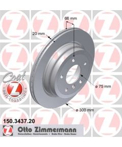 Zimmermann Bremžu disks 150.3437.20