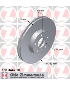 Zimmermann Bremžu disks 150.3447.20
