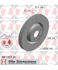 Zimmermann Bremžu disks 100.3357.20