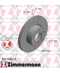 Zimmermann Bremžu disks 150.2900.20