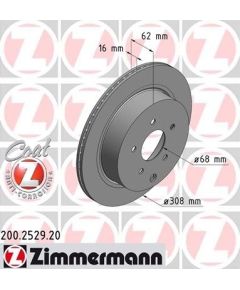 Zimmermann Bremžu disks 200.2529.20