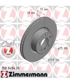 Zimmermann Bremžu disks 150.3494.20