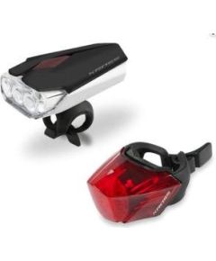 Kross LUMI SET II ET-3109, meln. lukturis T4COS000069BK