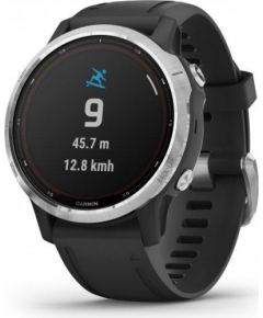 Garmin Fenix 6S Solar, серебристый/черный