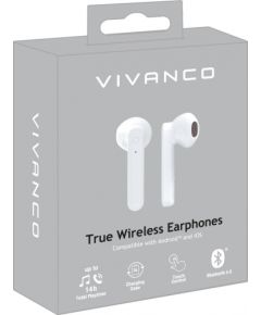 Vivanco беспроводные наушники + микрофон Smart Air Pair, белые (60599)
