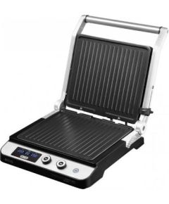 ECG Contact grill ECG KG 1000 GOURMET, 1650 - 2000W, 4 cooking positions, BBQ Booster, Inox color / ECGKG1000GOURMET