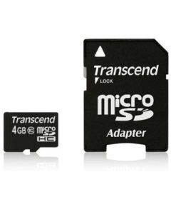 Transcend memory card Micro SDHC 4GB Class 10