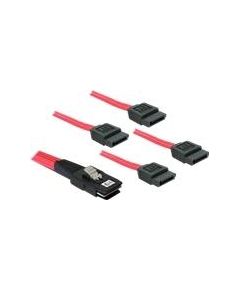 DELOCK Cable SAS intern 36pin-4x SATA(B)