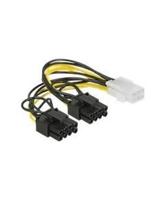 DELOCK PCI Express power cable 6>2x8 pin