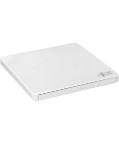 H.L Data Storage Ultra Slim Portable DVD-Writer GP60NW60 Interface USB 2.0, DVD±R/RW, CD read speed 24 x, CD write speed 24 x, White, Desktop/Notebook