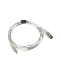 Lanberg CA-USBA-12CC-0018-TR USB Printer cable 1.8m USB2.0 USB B Transparent