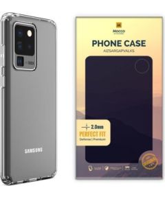 Mocco Original Clear Case 2mm Aizmugurējais Silikona Apvalks Priekš Samsung Galaxy S20 Ultra Caurspīdīgs (EU Blister)