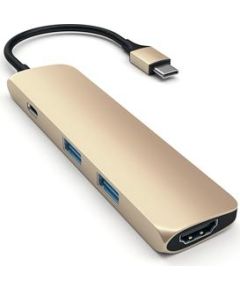 Satechi USB-C Multi-port 4K - 2x USB-A + USB-C + HDMI Adapteris