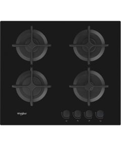 Whirlpool AKT616NB gāzes plīts virsma, 60cm, melns stikls