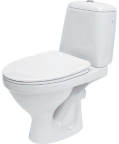 Cersanit WC pods EKO 2000 ar horizonālo izvādu, 3/6l, ar duroplast vāku