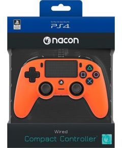 Nacon Compact Controller Wired - Orange (PS4)