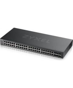 ZYXEL GS2220-50,EU REGION,48-PORT GBE L2 SWITCH WITH GBE UPLINK (1 YEAR NCC PRO PACK LICENSE BUNDLED)