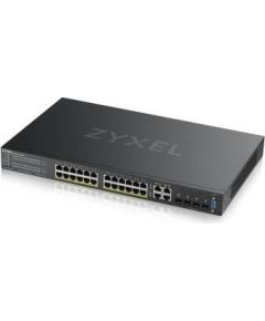 ZYXEL GS2220-28HP,EU REGION,24-PORT GBE L2 POE SWITCH WITH GBE UPLINK (1 YEAR NCC PRO PACK LICENSE BUNDLED)