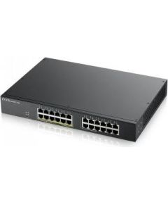 ZYXEL ZYXEL GS1900-24, 24-PORT GBE L2, 12 PORT POE SMART SWITCH, RACKMOUNT, 130 WATT