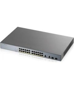 ZYXEL GS1350-26HP 26 PORT GIGABIT MANGED CCTV POE SWITCH 375WATT