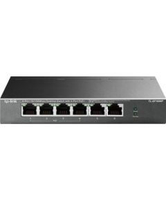 TP-LINK Switch TL-SF1006P Unmanaged, Desktop, 10/100 Mbps (RJ-45) ports quantity 6, PoE+ ports quantity 4, Power supply type External