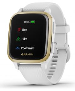 Garmin Venu Sq, white/light gold