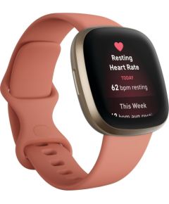 Fitbit Versa 3, pink clay/soft gold aluminium Smart-Watch Умные часы