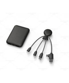 xoopar XP61085 power bank &amp; charging cable (black)