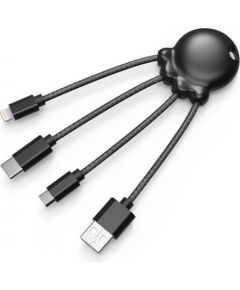 Unknown xoopar XP61040.21M Octopus Metallic Charging Multi Cable (black)