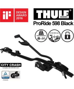 Thule ProRide 598 Black (melns) Velo turētājs uz jumta