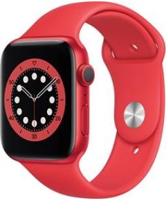 Apple Watch Series 6 GPS, 44mm PRODUCT (RED) Aluminium Case with Sport Band - Regular