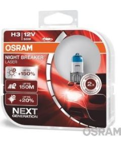 Osram Spuldžu komplekts H3 64151NL-HCB  Night Braker laser