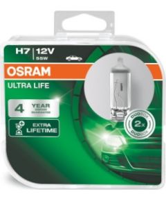 Osram H7 spuldžu komplekts 64210ULT-HCB 55W Ultra Life BOX 2 gab